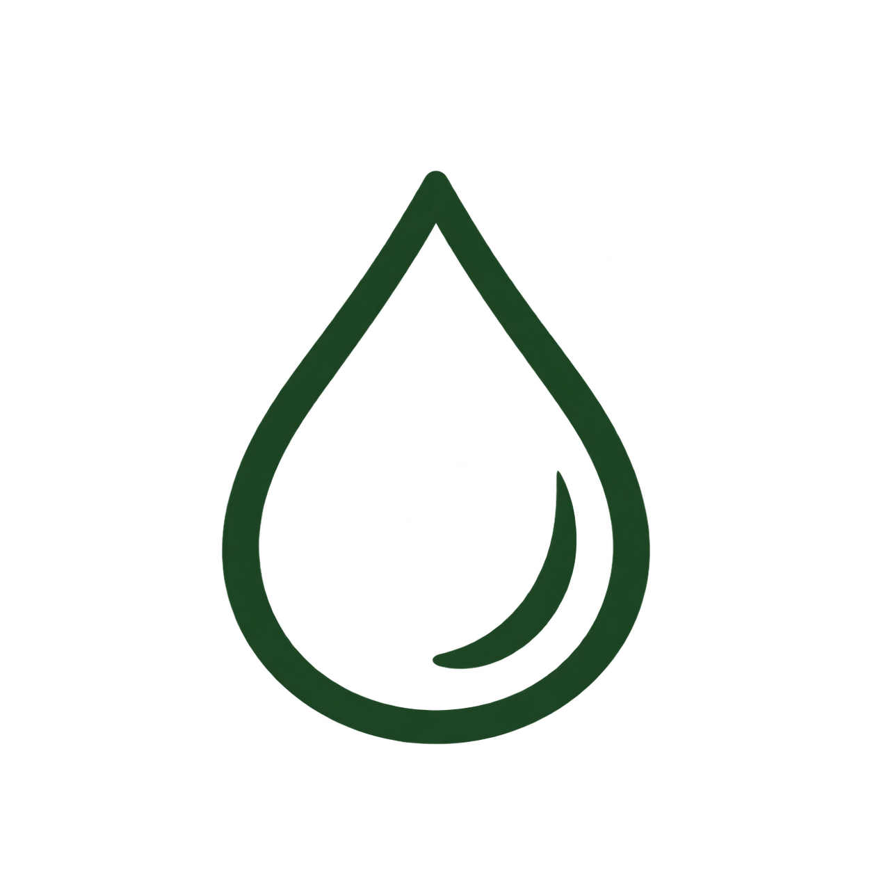 Rinse water drop icon